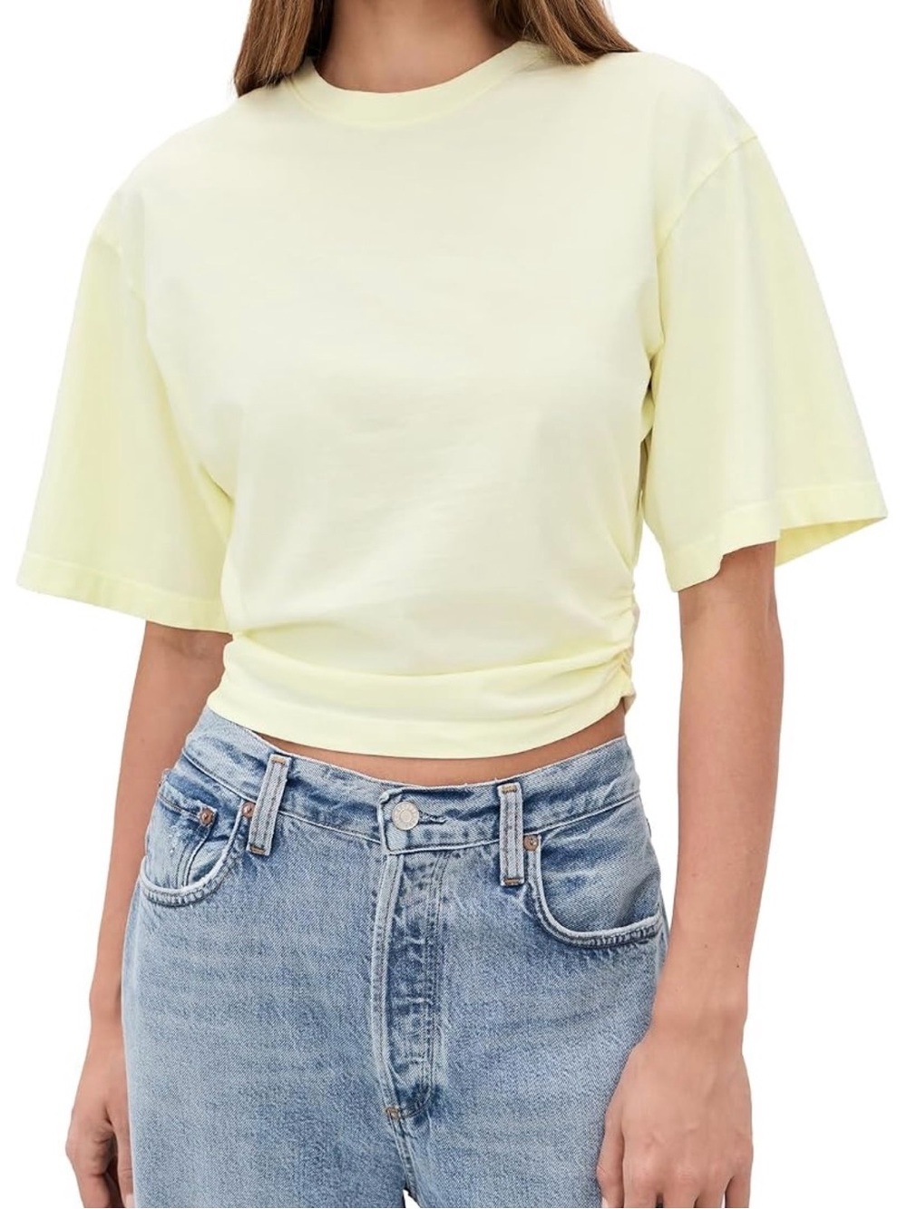 AGOLDE Shari Tee - Lemon Drop NWT